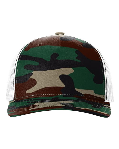 Five-Panel Printed Trucker Cap - Front - B26795340 - undefined
