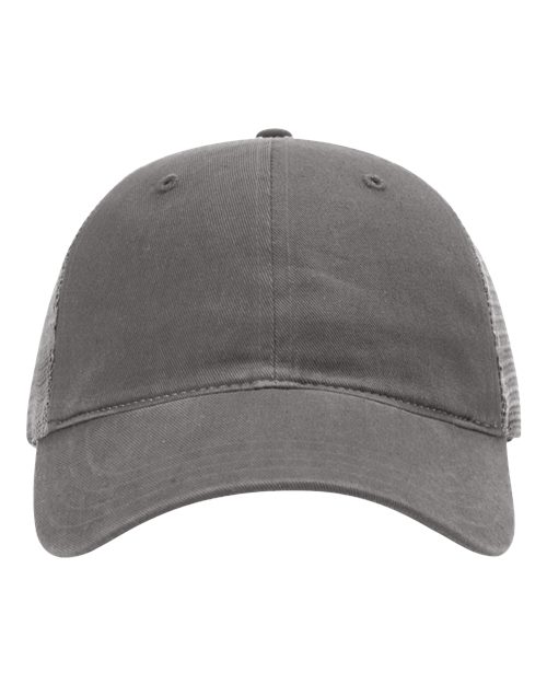 Garment-Washed Trucker Cap - Front - B17995380 - undefined