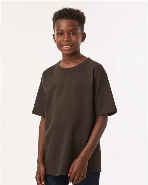 Youth Gold Soft Touch T-Shirt - OnModelFront - B01842552 - Chocolate