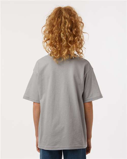 Youth Gold Soft Touch T-Shirt - OnModelBack - B01842072 - Gravel