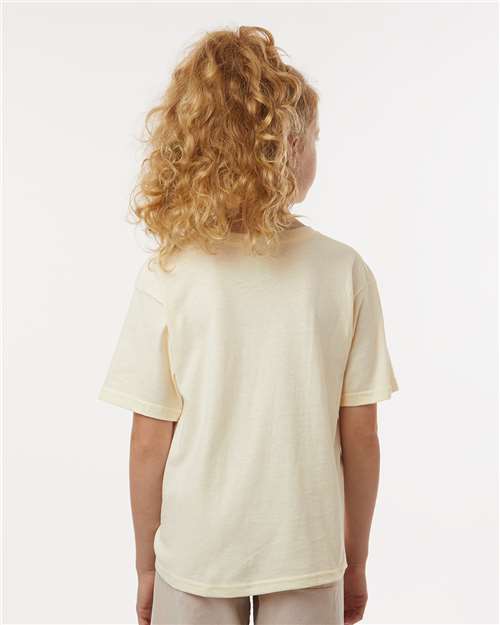 Youth Gold Soft Touch T-Shirt - OnModelBack - B01842242 - Natural