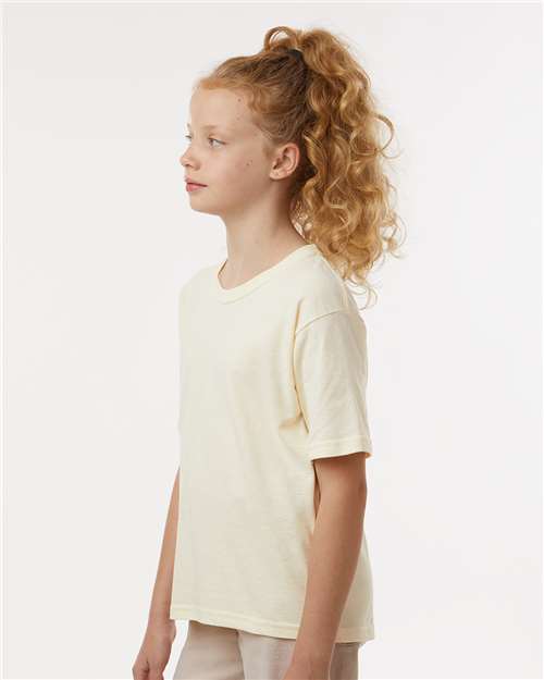 Youth Gold Soft Touch T-Shirt - OnModelSide - B01842242 - Natural