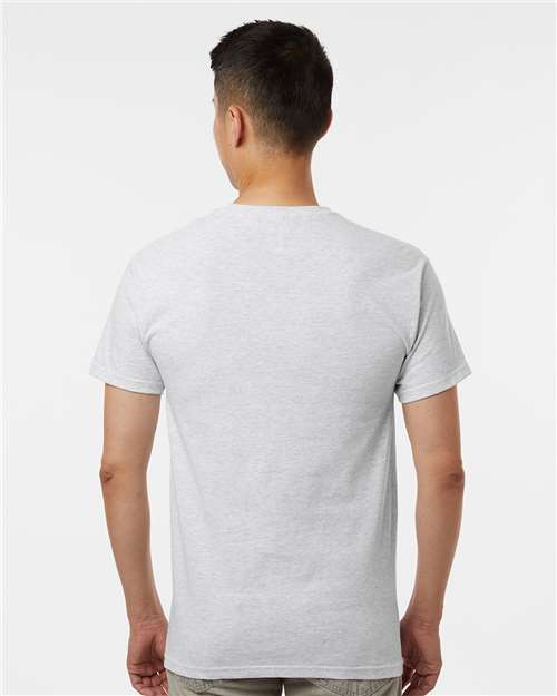 Men's Gold Soft Touch T-Shirt - OnModelBack - B01542073 - Ash