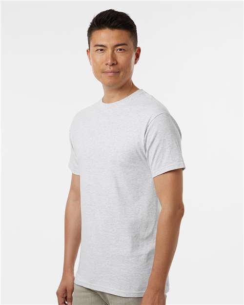 Men's Gold Soft Touch T-Shirt - OnModelSide - B01542073 - Ash