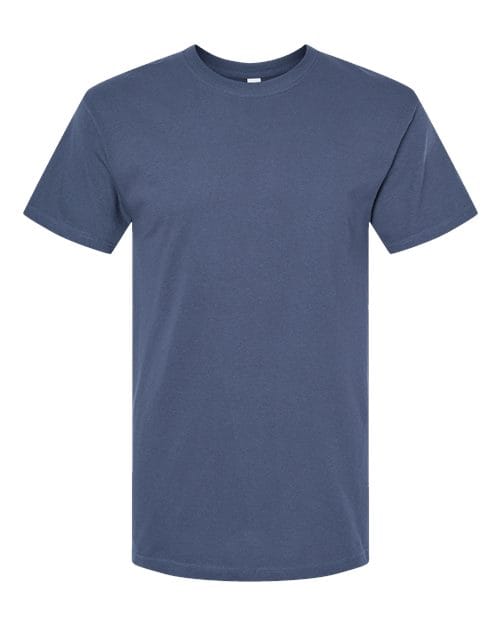 Men's Gold Soft Touch T-Shirt - Front - B01542273 - Indigo Blue