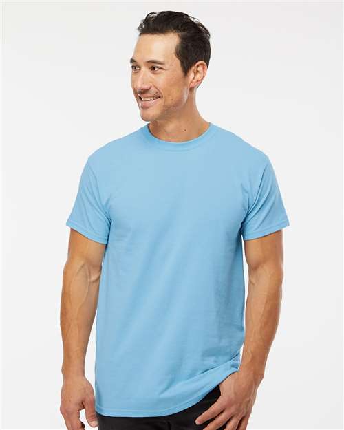 Men's Gold Soft Touch T-Shirt - OnModelFront - B01542283 - Sky