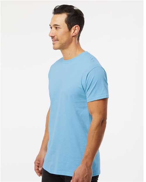Men's Gold Soft Touch T-Shirt - OnModelSide - B01542283 - Sky