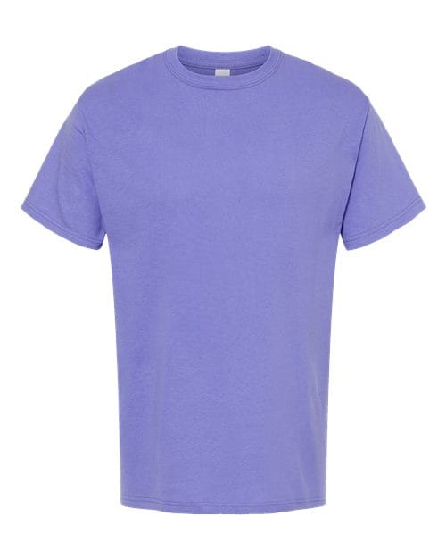 Men's Gold Soft Touch T-Shirt - Front - B01542683 - Violet