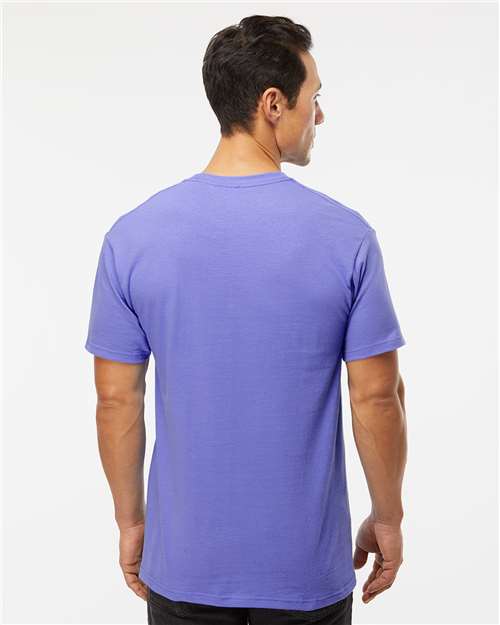 Men's Gold Soft Touch T-Shirt - OnModelBack - B01542683 - Violet