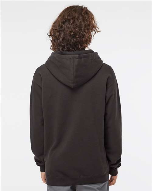 Unisex Heavyweight Hooded Sweatshirt - OnModelBack - B22276592 - Asphalt