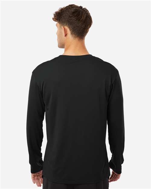 Unisex Pro-Lock Performance Long Sleeve T-Shirt - OnModelBack - B00496500 - Black