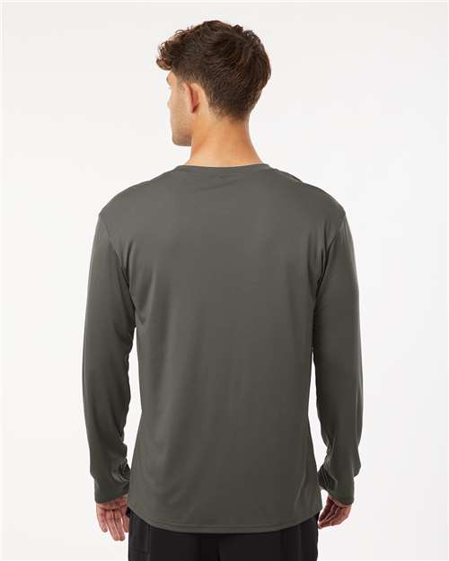 Unisex Pro-Lock Performance Long Sleeve T-Shirt - OnModelBack - B00496590 - Charcoal