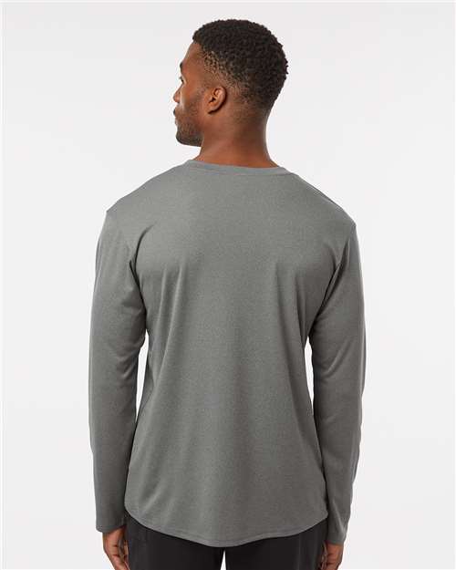Unisex Pro-Lock Performance Long Sleeve T-Shirt - OnModelBack - B00496132 - Heather Granite