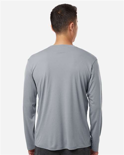 Unisex Pro-Lock Performance Long Sleeve T-Shirt - OnModelBack - B00496092 - Heather Steel