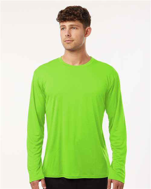 Unisex Pro-Lock Performance Long Sleeve T-Shirt - OnModelFront - B00496152 - Lime