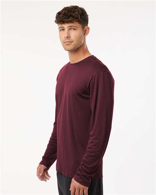 Unisex Pro-Lock Performance Long Sleeve T-Shirt - OnModelSide - B00496532 - Maroon