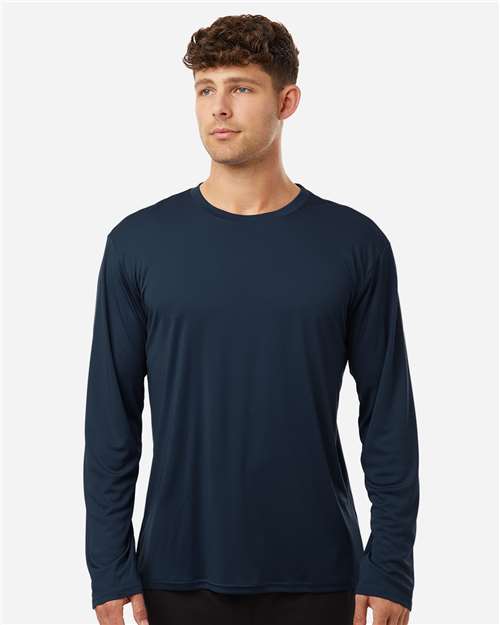 Unisex Pro-Lock Performance Long Sleeve T-Shirt - OnModelFront - B00496160 - Navy