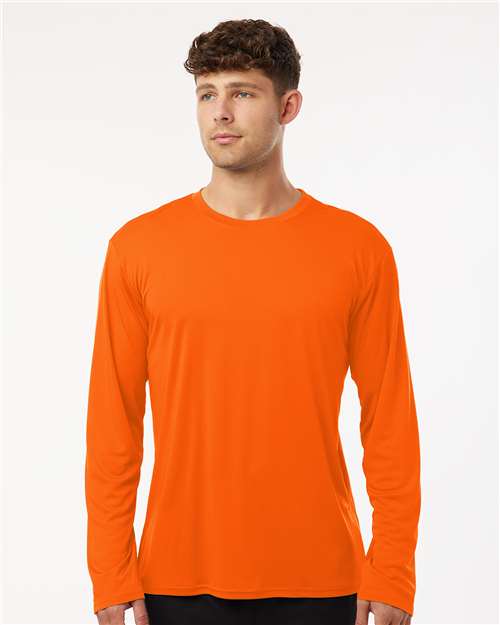 Unisex Pro-Lock Performance Long Sleeve T-Shirt - OnModelFront - B00496662 - Neon Orange