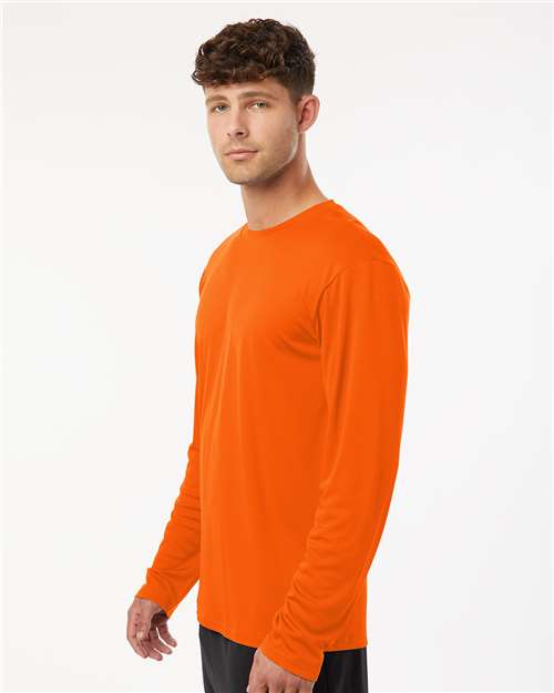 Unisex Pro-Lock Performance Long Sleeve T-Shirt - OnModelSide - B00496662 - Neon Orange
