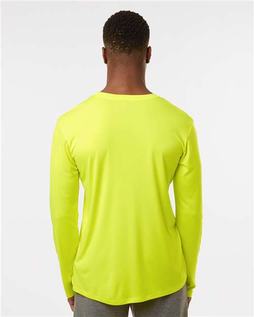 Unisex Pro-Lock Performance Long Sleeve T-Shirt - OnModelBack - B00496182 - Neon Yellow
