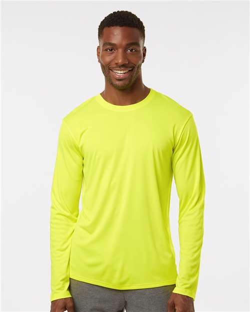 Unisex Pro-Lock Performance Long Sleeve T-Shirt - OnModelFront - B00496182 - Neon Yellow