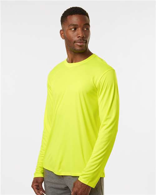 Unisex Pro-Lock Performance Long Sleeve T-Shirt - OnModelSide - B00496182 - Neon Yellow