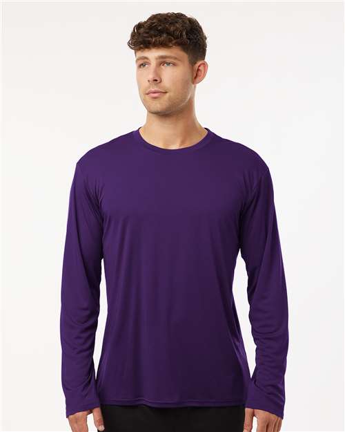Unisex Pro-Lock Performance Long Sleeve T-Shirt - OnModelFront - B00496672 - Purple