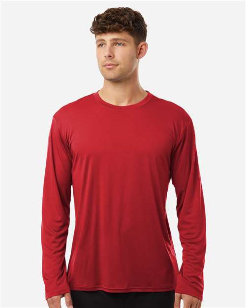 Unisex Pro-Lock Performance Long Sleeve T-Shirt - OnModelFront - B00496702 - Red