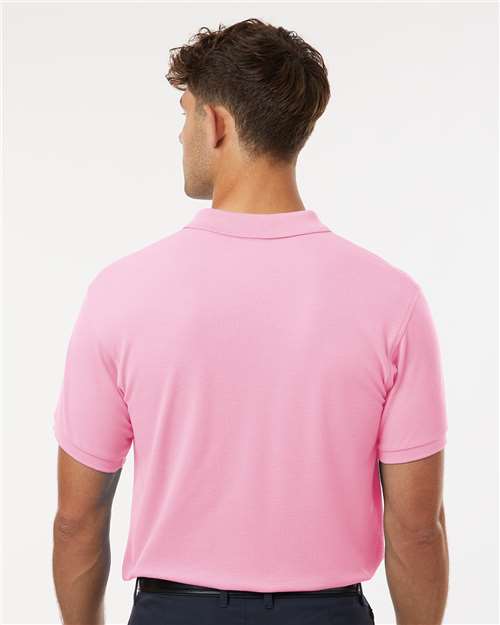 Men's Pique Polo - OnModelBack - B00596152 - Light Pink
