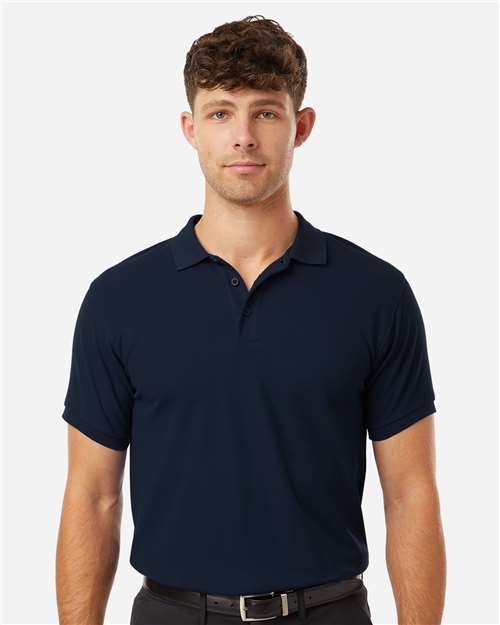 Men's Pique Polo - OnModelFront - B00596192 - Navy