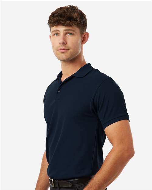 Men's Pique Polo - OnModelSide - B00596192 - Navy