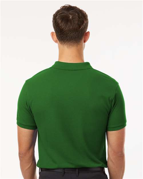 Men's Pique Polo - OnModelBack - B00596202 - Olive Green