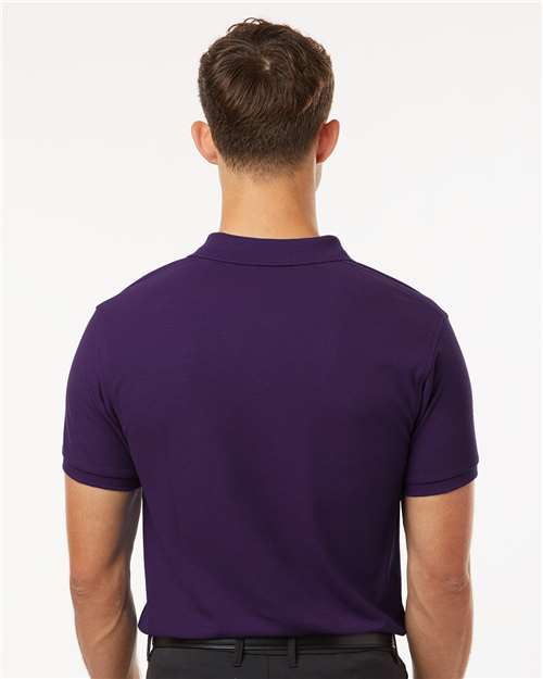 Men's Pique Polo - OnModelBack - B00596672 - Purple