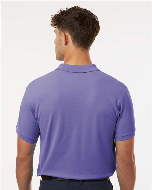 Men's Pique Polo - OnModelBack - B00596262 - Violet