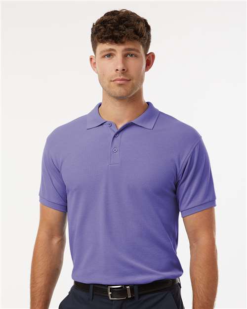 Men's Pique Polo - OnModelFront - B00596262 - Violet