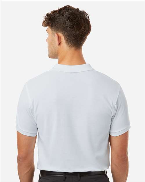 Men's Pique Polo - OnModelBack - B00596002 - White