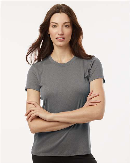 Women's Pro-Lock Performance T-Shirt - OnModelFront - B00796133 - Heather Granite