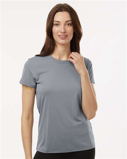 Women's Pro-Lock Performance T-Shirt - OnModelFront - B00796093 - Heather Steel