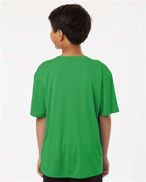 Youth Pro-Lock Performance T-Shirt - OnModelBack - B00896172 - Kelly Green