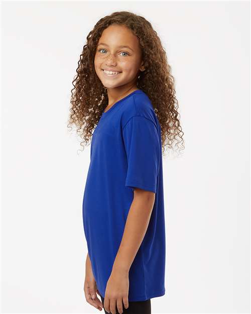 Youth Pro-Lock Performance T-Shirt - OnModelSide - B00896182 - Royal