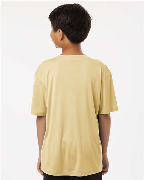 Youth Pro-Lock Performance T-Shirt - OnModelBack - B00896202 - Vegas Gold