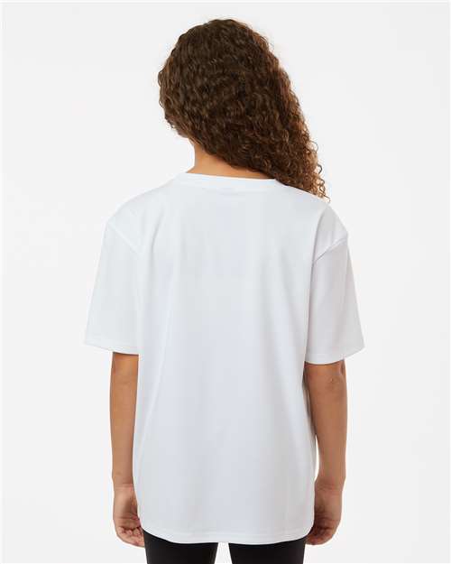 Youth Pro-Lock Performance T-Shirt - OnModelBack - B00896002 - White