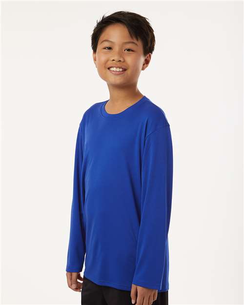 Youth Pro-Lock Performance Long Sleeve T-Shirt - OnModelSide - B00996152 - Royal