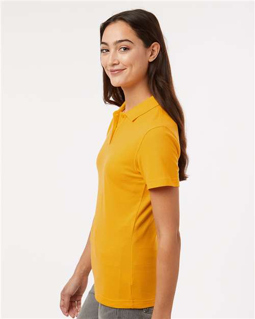 Women's Pique Polo - OnModelSide - B01096133 - Gold