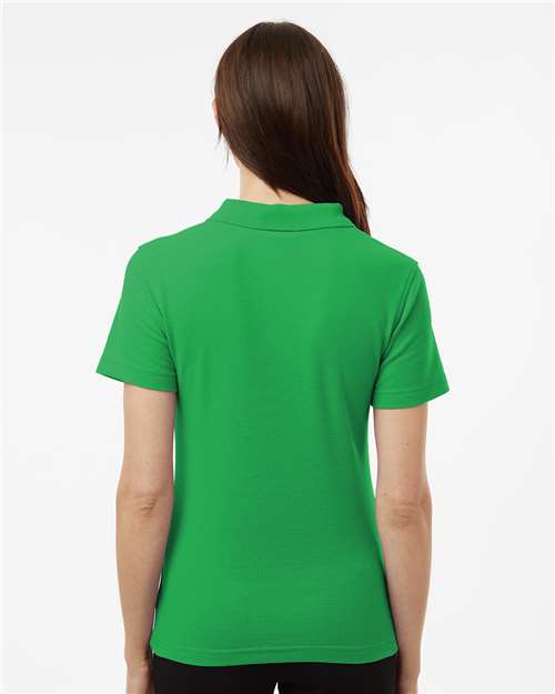 Women's Pique Polo - OnModelBack - B01096173 - Kelly Green