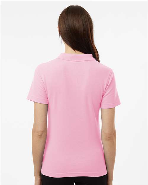 Women's Pique Polo - OnModelBack - B01096153 - Light Pink