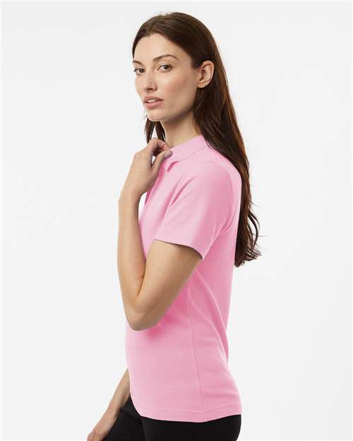 Women's Pique Polo - OnModelSide - B01096153 - Light Pink