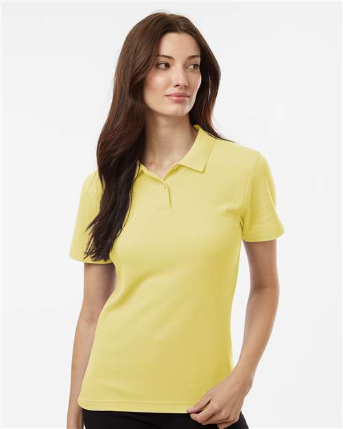 Women's Pique Polo - OnModelFront - B01096163 - Light Yellow