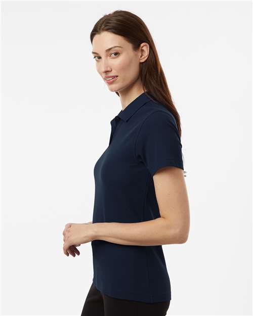 Women's Pique Polo - OnModelSide - B01096193 - Navy