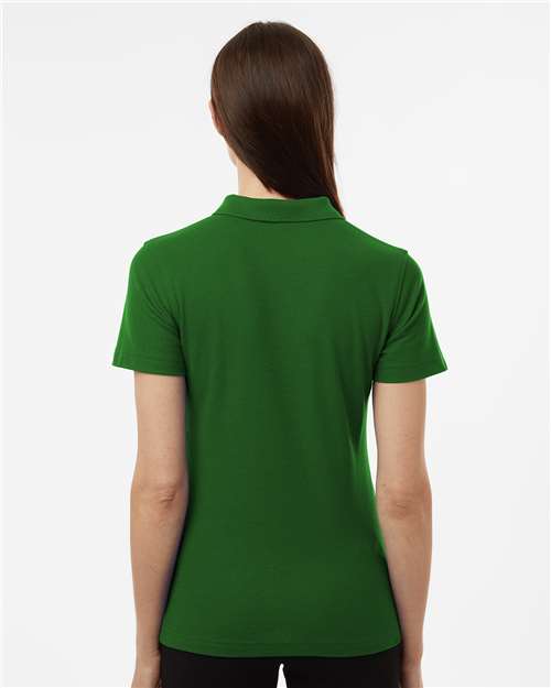 Women's Pique Polo - OnModelBack - B01096203 - Olive Green
